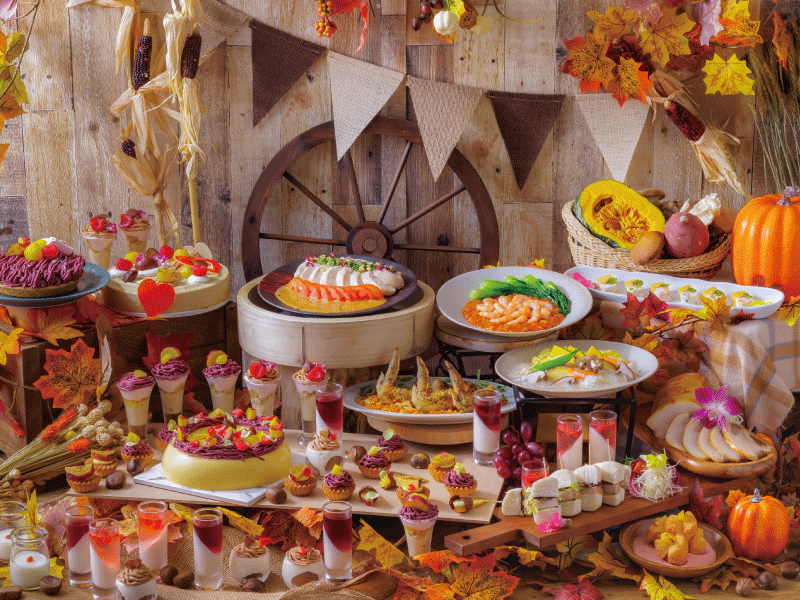 【10/15（水）～31（金）・11月土日祝】「スイーツ＆ランチブッフェ 〜秋のデザートと中国料理〜​」