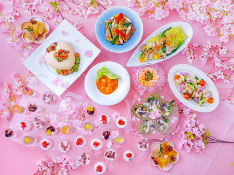 スイーツ＆ランチブッフェ「桜香る春スイーツと中国料理」