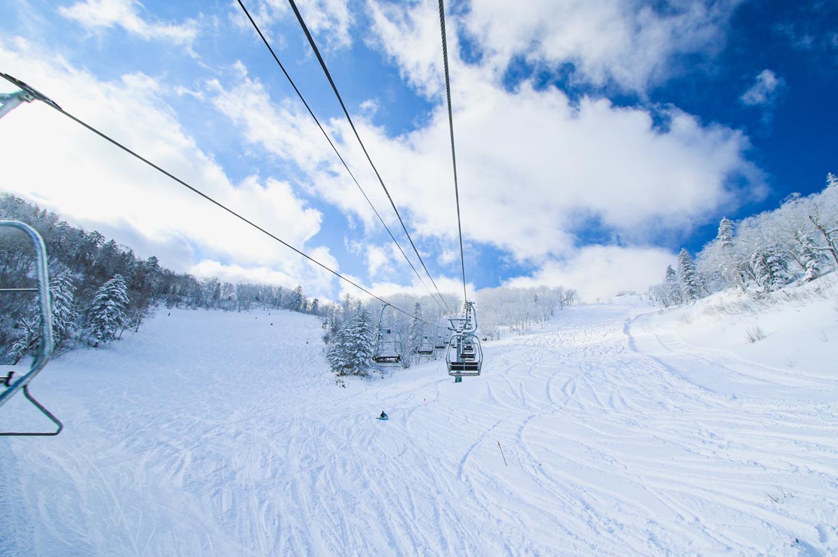 富良野 大雪山連峰の雄大な景色が広がり、バラエティーに富んだコースは海外からも高い評価を得ています。爽快な滑りとパウダースノーを満喫することが出来ます。