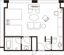 ファミリールーム 間取り図一例